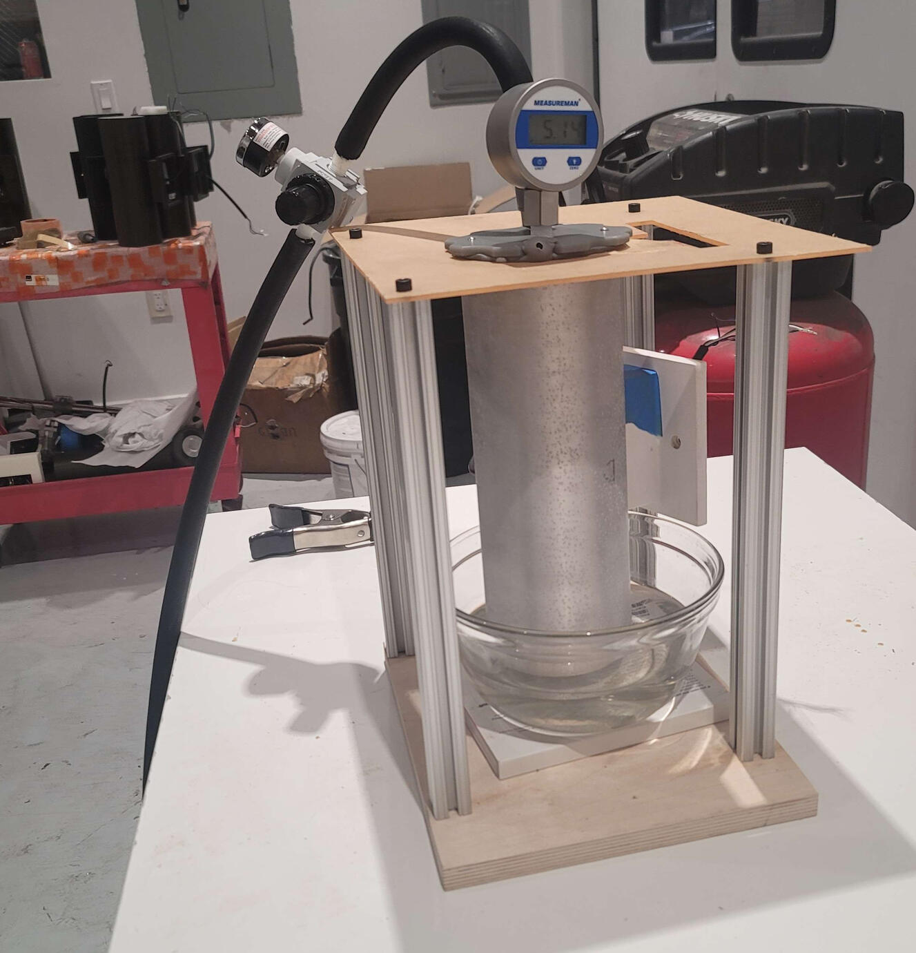 Pressure Testing Setup.